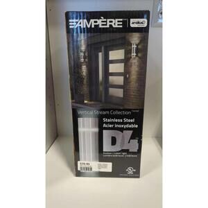 Artika Ampere D4 Vertical Stream Outdoor Indoor Wall Light Stainless Steel